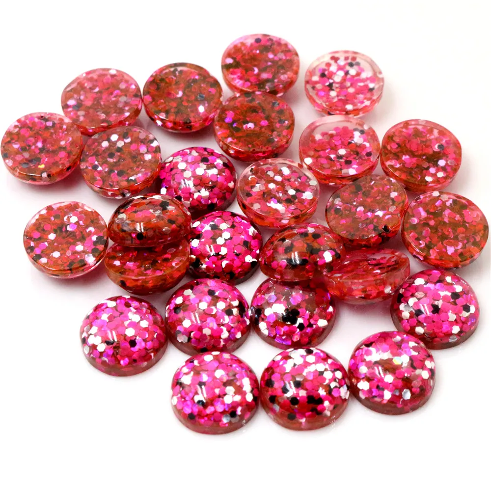 New Fashion 40pcs/lot 8mm 10mm 12mm Mix Colors Flat back Resin Cabochons Cameo