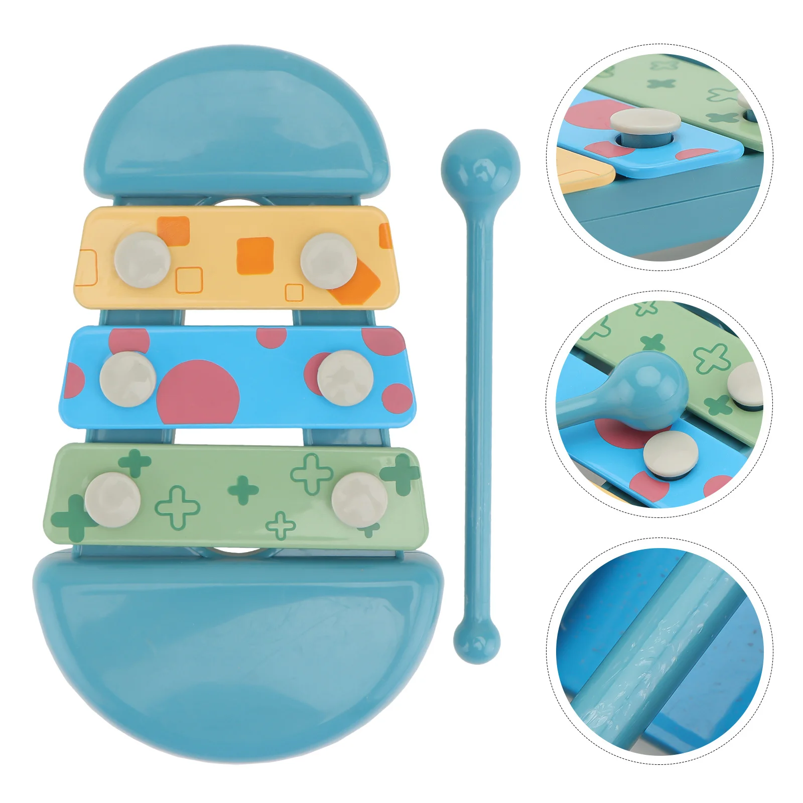 1 conjunto de brinquedo musical para bebês, piano de batida, instrumento de percussão colorido, brinquedo educacional, aumenta a flexibilidade dos dedos