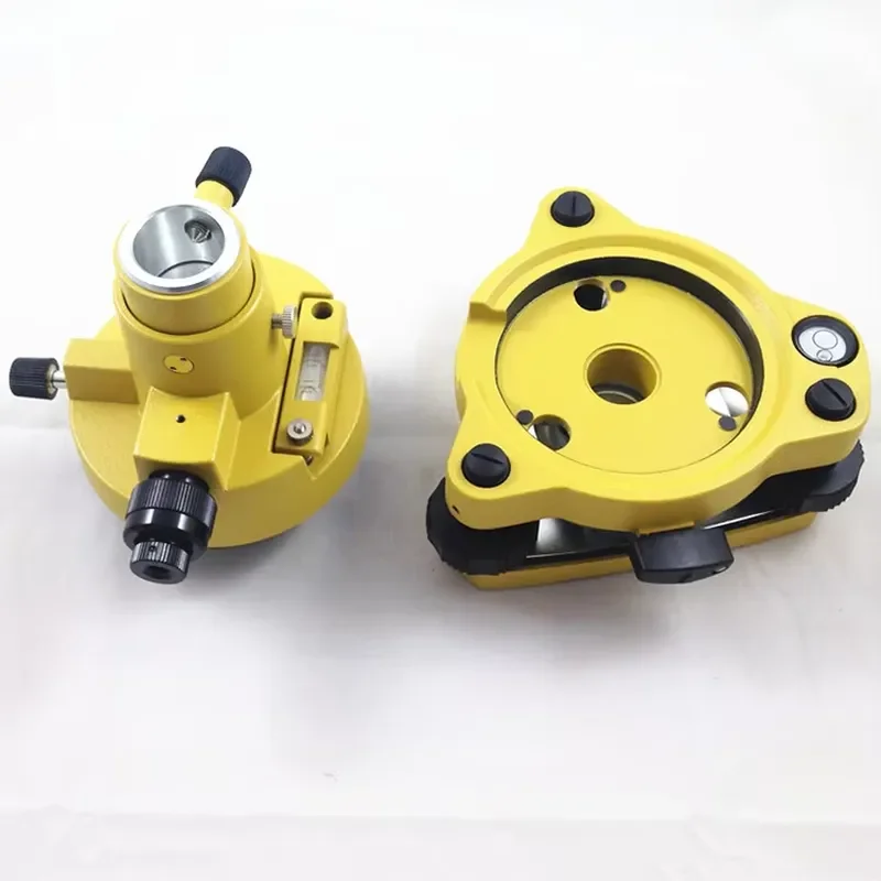 Tribrach and adapter with optical feathered prism