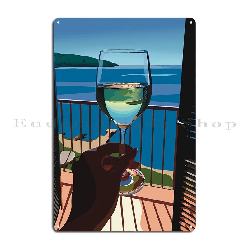 Summer Wine View Metal Sign PaintingCustomize Create Printing Club Tin Sign Poster