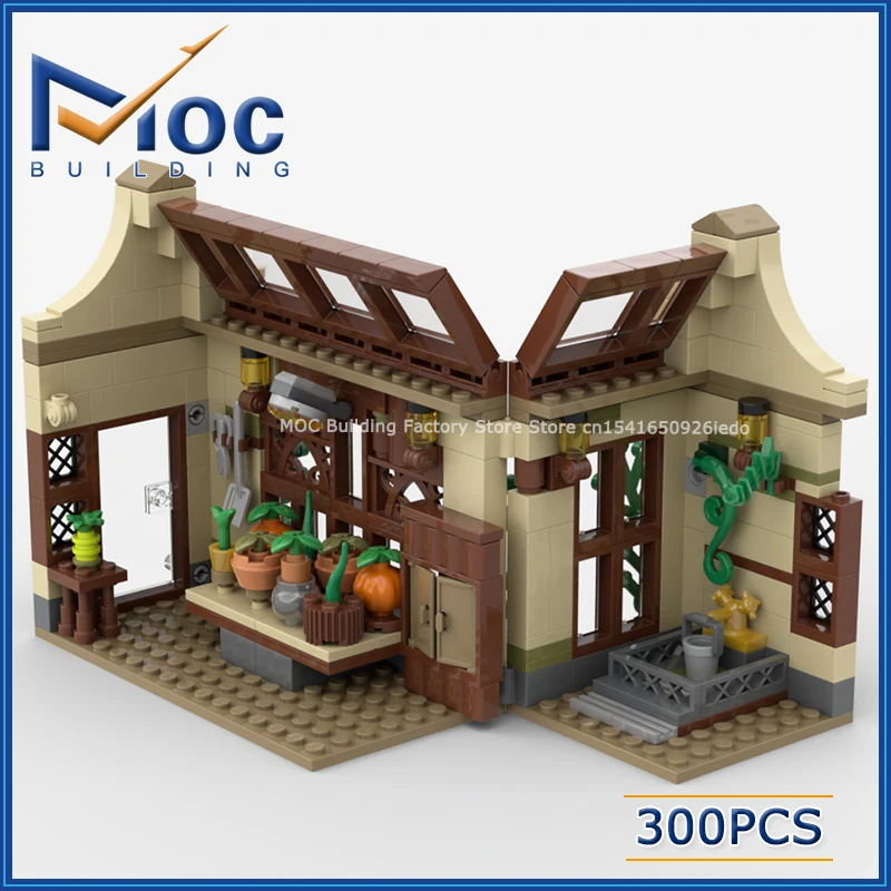 MOC Bouwstenen Klassieke Filmserie Scène Modulaire Kruidenkunde Kas Model DIY Monteer Bakstenen Collectie Speelgoed Kerstcadeaus