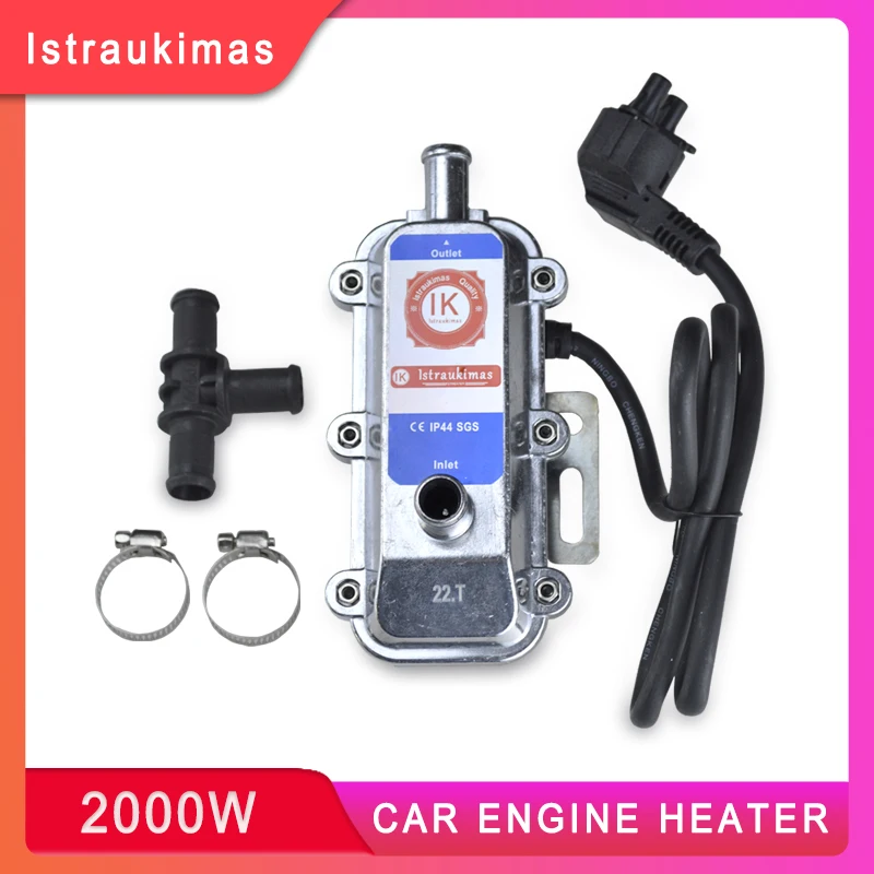 2000W 220V Car Air Parking Heater Engine Heater Water Auto Electric Preheater  Motorhome Trucks Boats Camping Car For 1.8L-2.5L