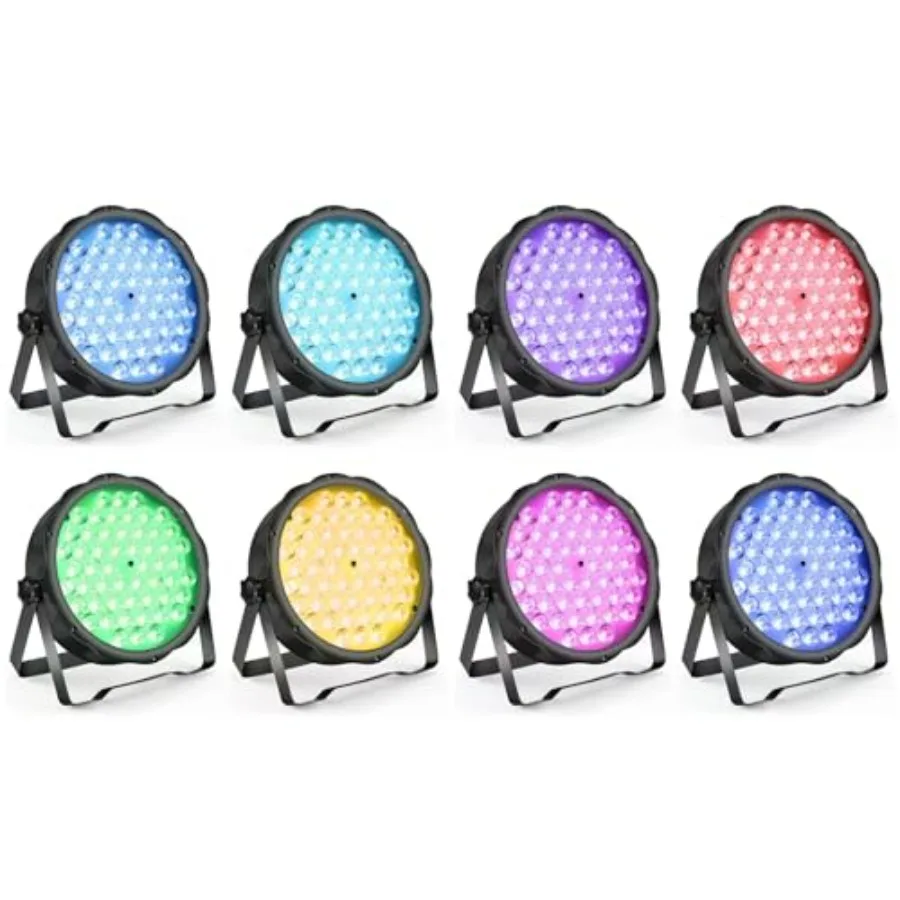 

LED Par Lights 54 x 1.5W RGB Stage Lights DMX DJ Lighting Sound Activated with Stand Strobe Light Wash Par Lighting DMX for Par