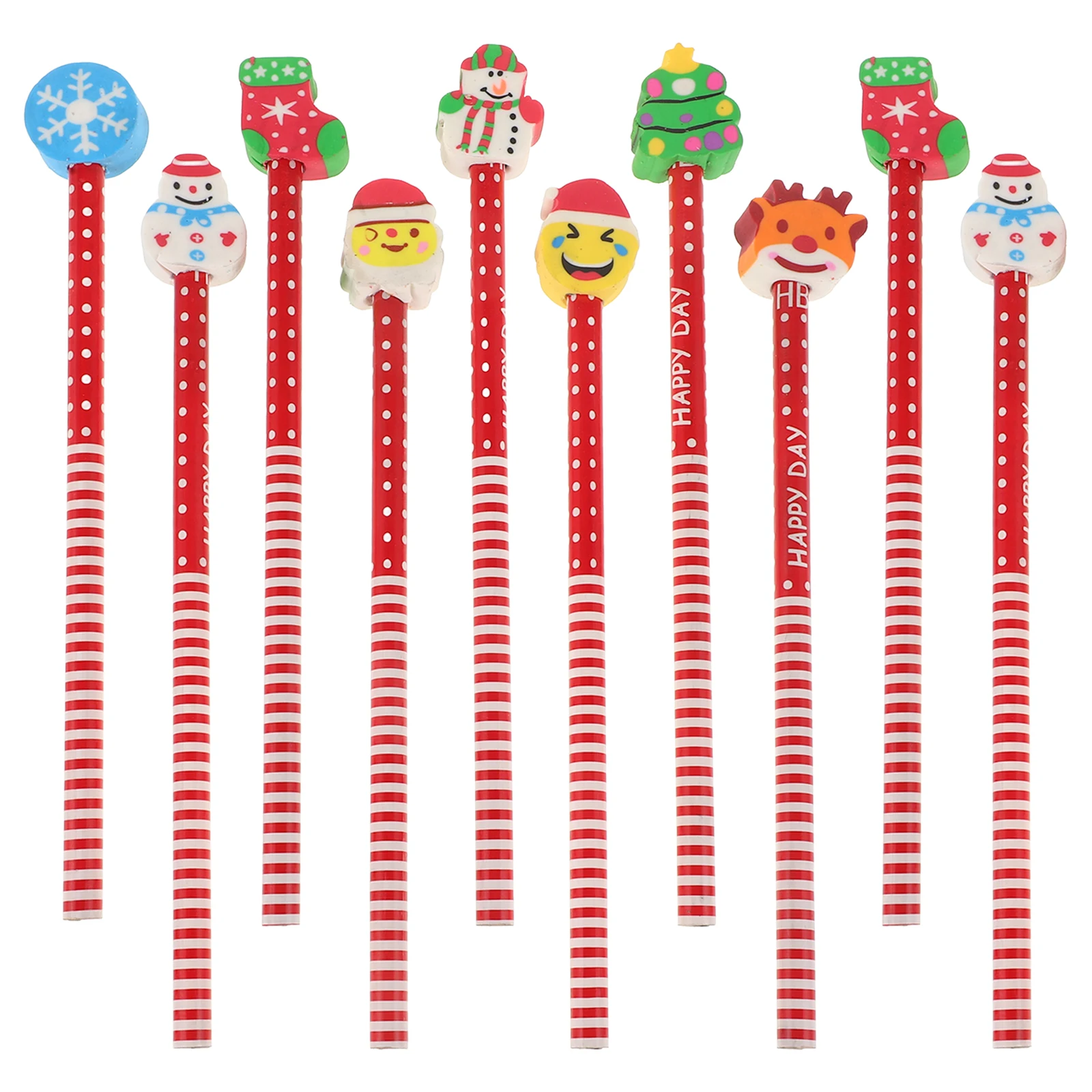 

24 Pcs Colored Pencils Wooden Graphite Non Toxic Easy Sharpening Cartoon Eraser Kids Gift Birthday Party Favors Writing