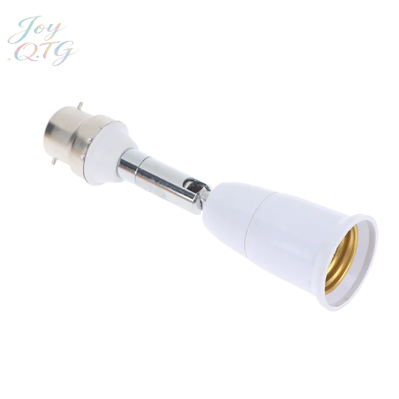 Hot Sale 1Pc B22 To E27 Extender Screw E26 Bulb Holder Adapter 90 Drgee Rotatable Bendable Light Socket Holder Converter