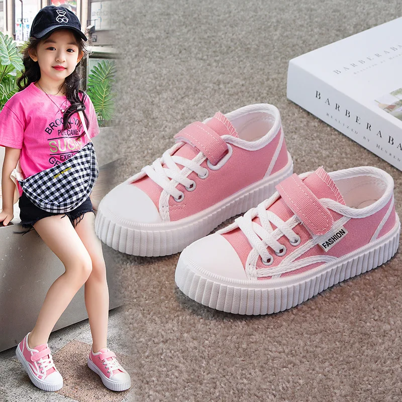 Kawaii kid sneakers girl autumn canvas sport shoes non-slip children's boy sneakers school kids trainers
