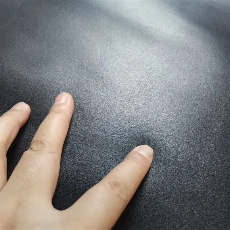 1.1mm Black. Plain Cowhide. First Layer Leather. Real Leather Fabric. Handmade DIY For Shoes. Bag. Full-Sheet Cutting