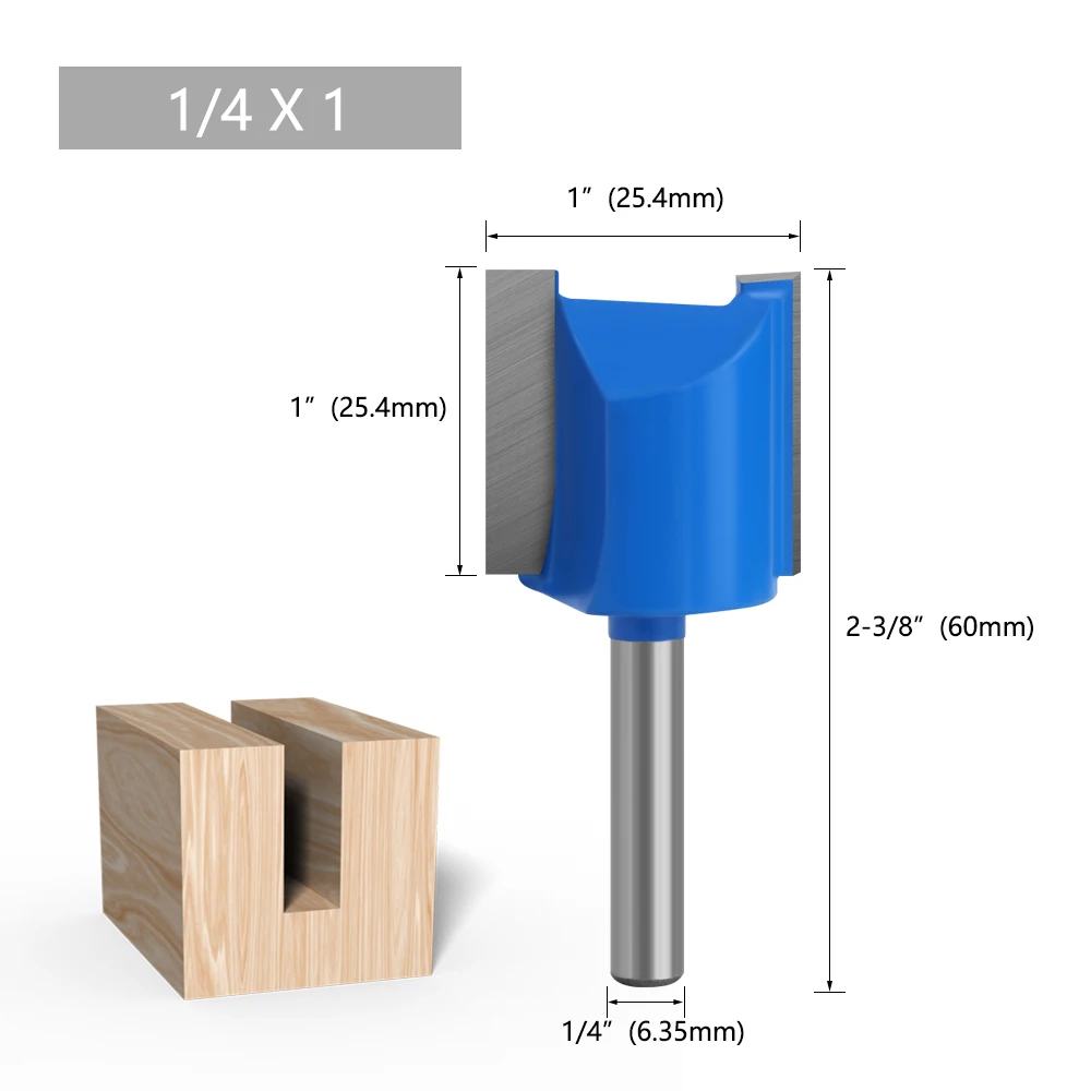 LAVIE Fräser 6mm 1/4 Schaft Hartmetall Gerade für Holznutfräsen für DIY & Professionelle Holzbearbeitung – Detail 22