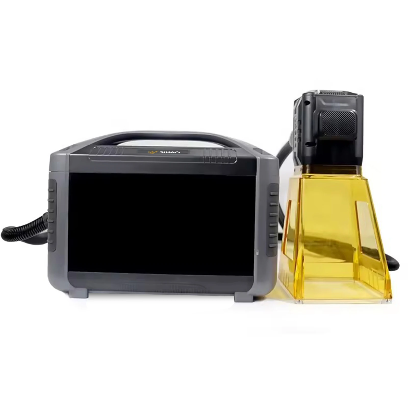

SIHAO 20W 30W Portable Handheld Fiber Laser Engraver Marking Machine for Date Logo Expiry Date Printing
