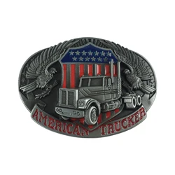 WesBuck Brand American Trucker Eagle Metal New Vintage Belt Buckle Handmade Accessories Waistband DIY Western Cowboy Rock Style
