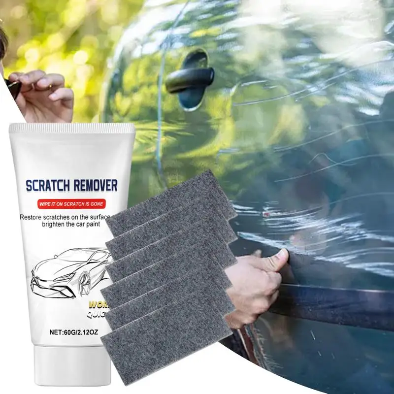 Nano Car Scratch Remover Nano Cleaning Cloth Scratch Remover With Repair Paste Cleaning Cloth For Vehicles Car Paint Deep