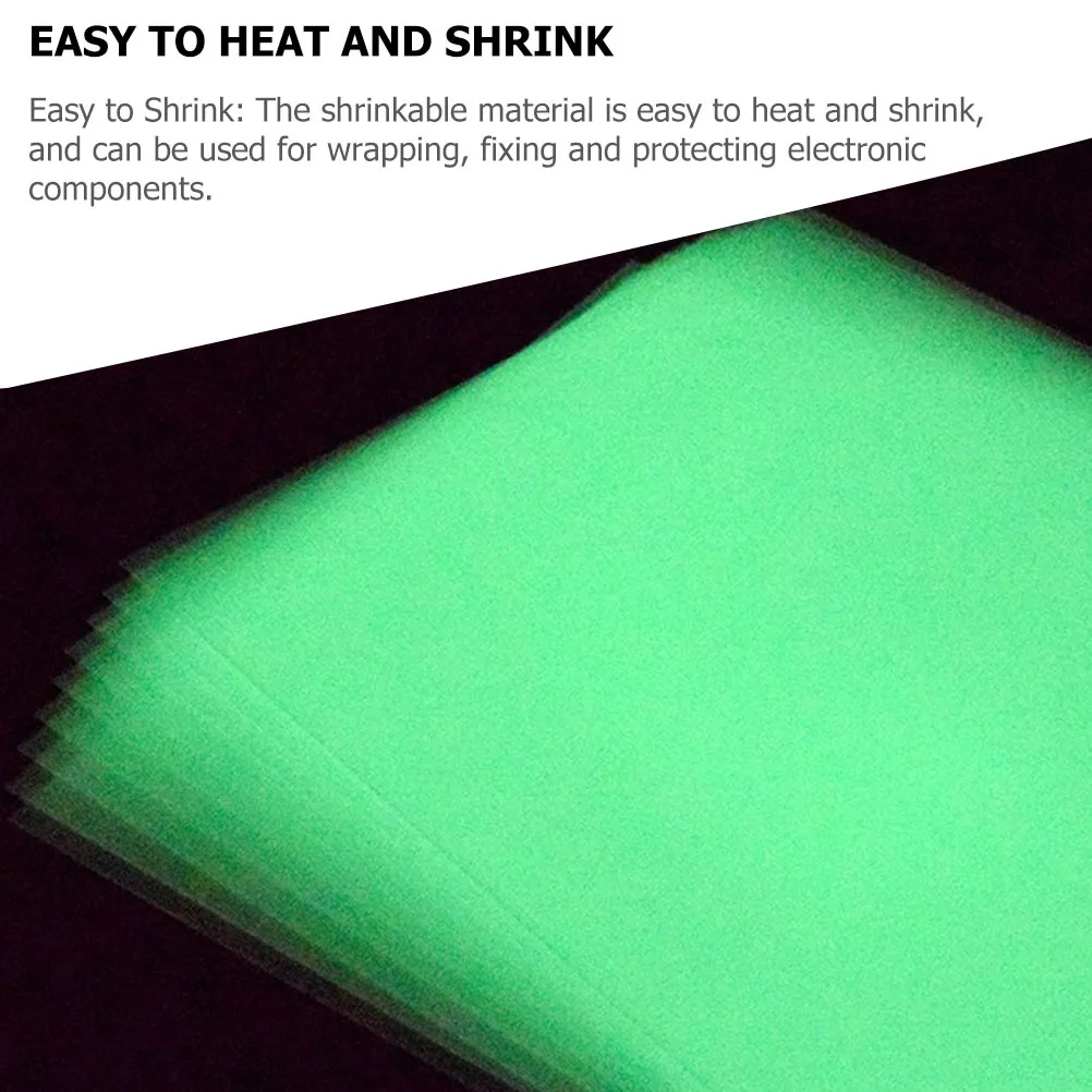 

4Pcs Night Shrink Sheets Translucent Shrinkable Film Easy to Cut DIY Craft Supply Safe Bops Material for Handicraft