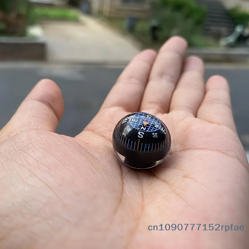 {NN72} Mini Ball Compass High Precision Waterproof Clear For Hiking Camping Outdoor Direction Guidance