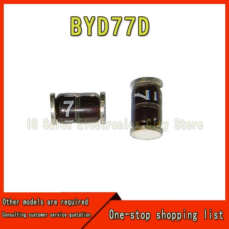 BYD77D Diode Avalanche, Montage en surface, SOD-87, 200V, 850mA, 10 pièces