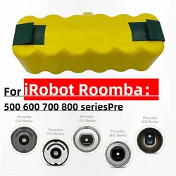 Battery for iRobot series 14.4V 12800mAh 500, 600, 700, 800, 900, iRobot Roomba14.4 v, 620, 650, 770, 780, 580