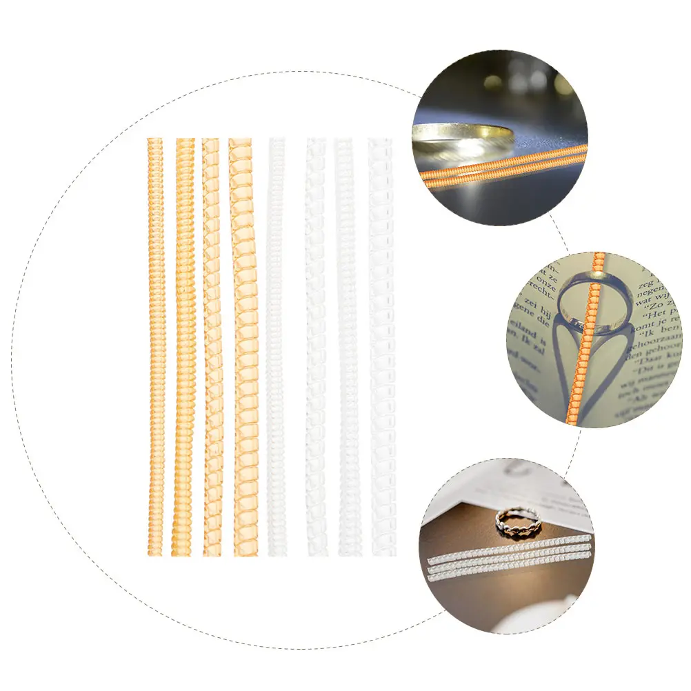 

8 Pcs Ring Adjuster Size Resizer Reducer Jewelry Plastic Tightener The Reducers