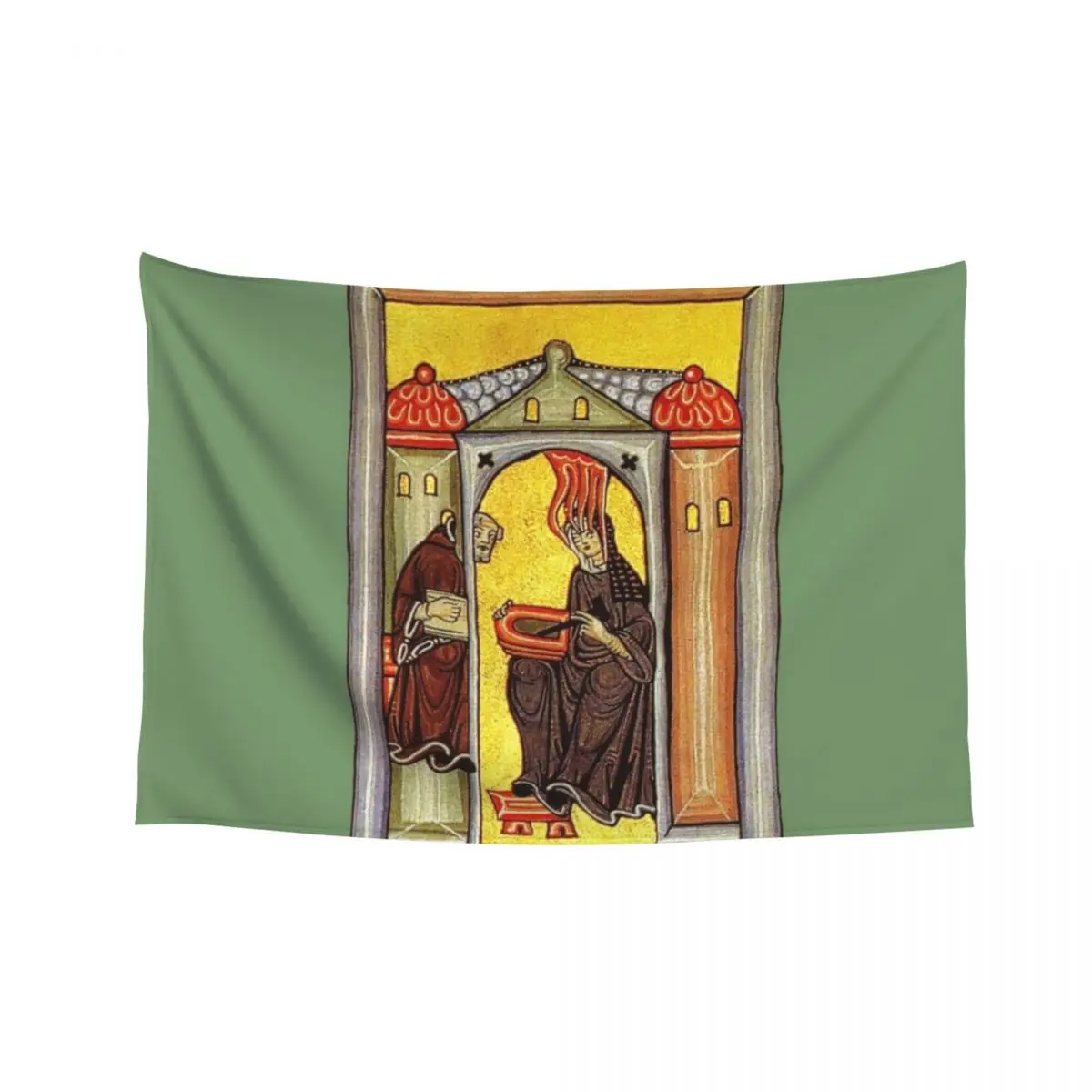 

Illumination from the Liber Scivias (Hildegard von Bingen) Tapestry Decorative Wall Room Decor Wall Mural Tapestry