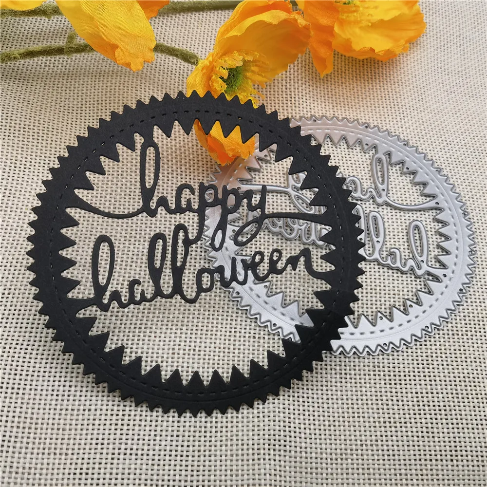 Letters Real Happy Halloween Metal Cutting Dies Stencils For DIY Scrapbooking/photo Album Decorative Embossing Paper Cards