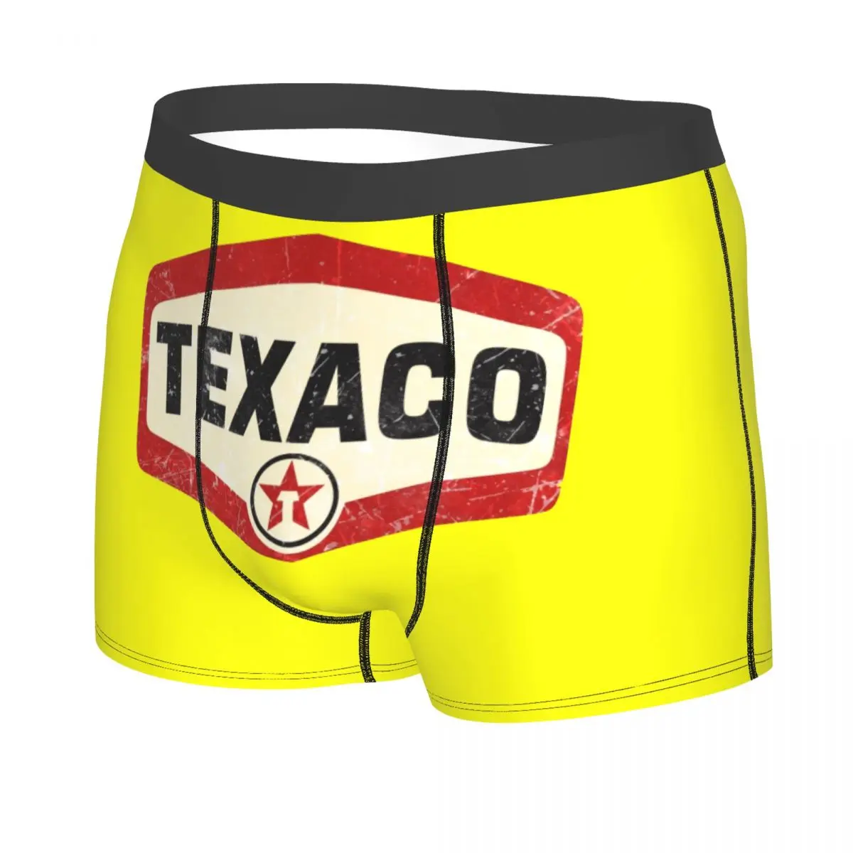 Custom Male Cool Vintage Texaco Logo Underwear Boxer Briefs Soft Shorts Panties Underpants