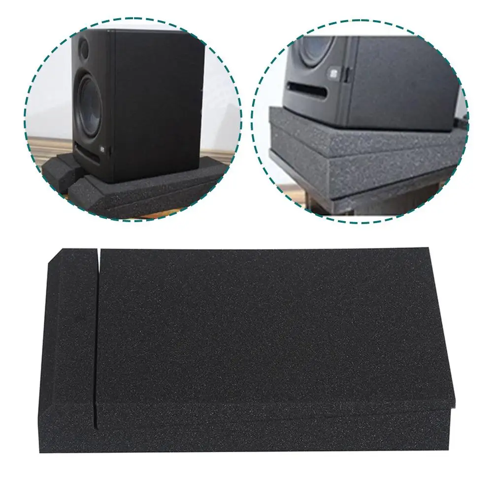 Speaker Base Sponge Studio Isolation Desktop Speaker Acoustic Foam Pads High-density Blocks Sound Cotton Speaker Accessories