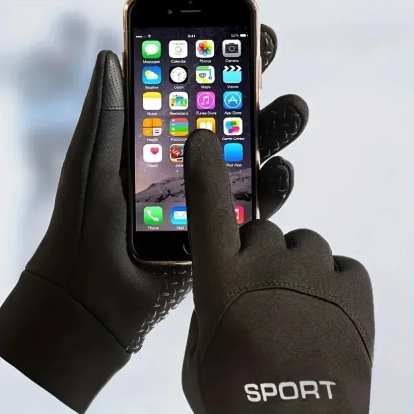Winter Windproof Warm Ski Snow Gloves for Men Women Water Resistant Anti Slip Touchscreen Motorcycling Cycling Running Gloves