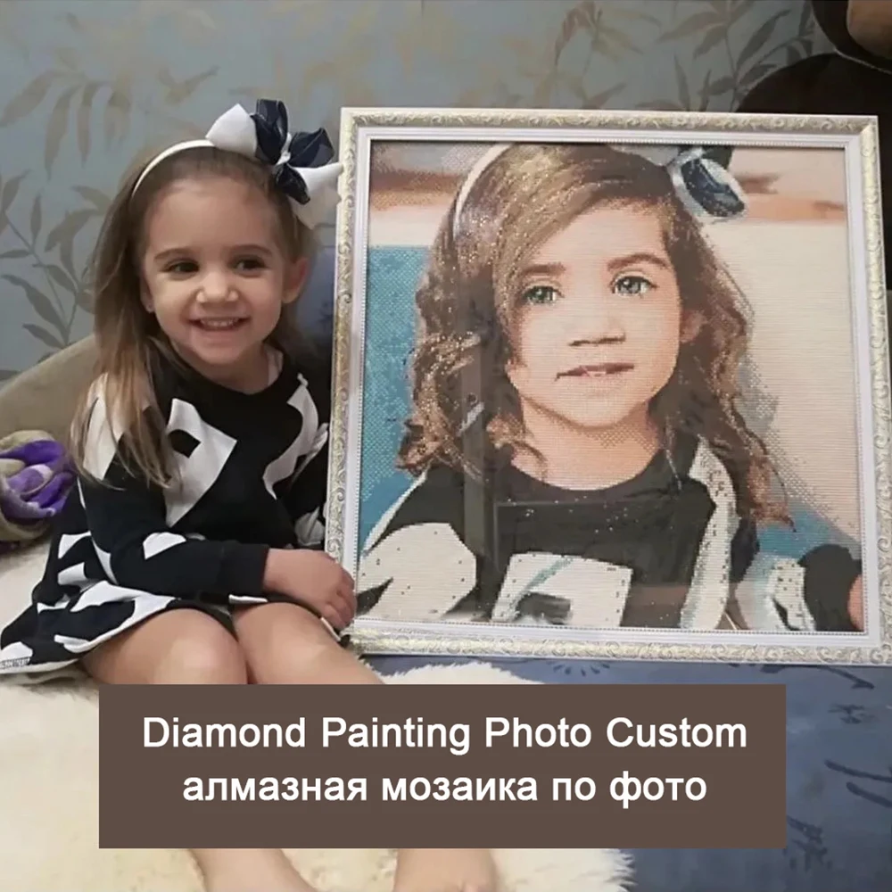 Evershine Diamond Painting Photo Custom Full Square Diamond Embroidery Own Photo Mosaic Cross Stitch Kit Art Home Decor