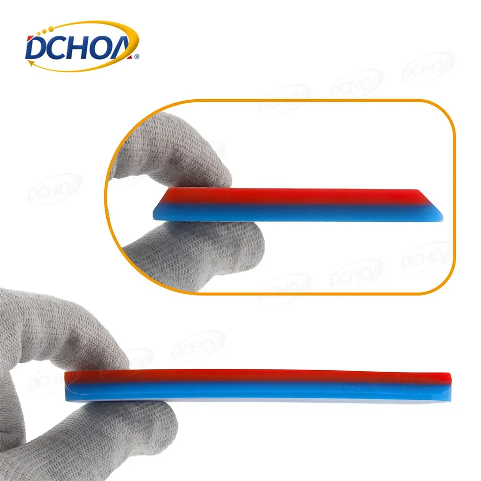 DCHOA Car PPF Squeegee Double Edge Dual Durometer 75° 80° 2-Layer Vinyl Wrap Window Tint Film Installation Tool