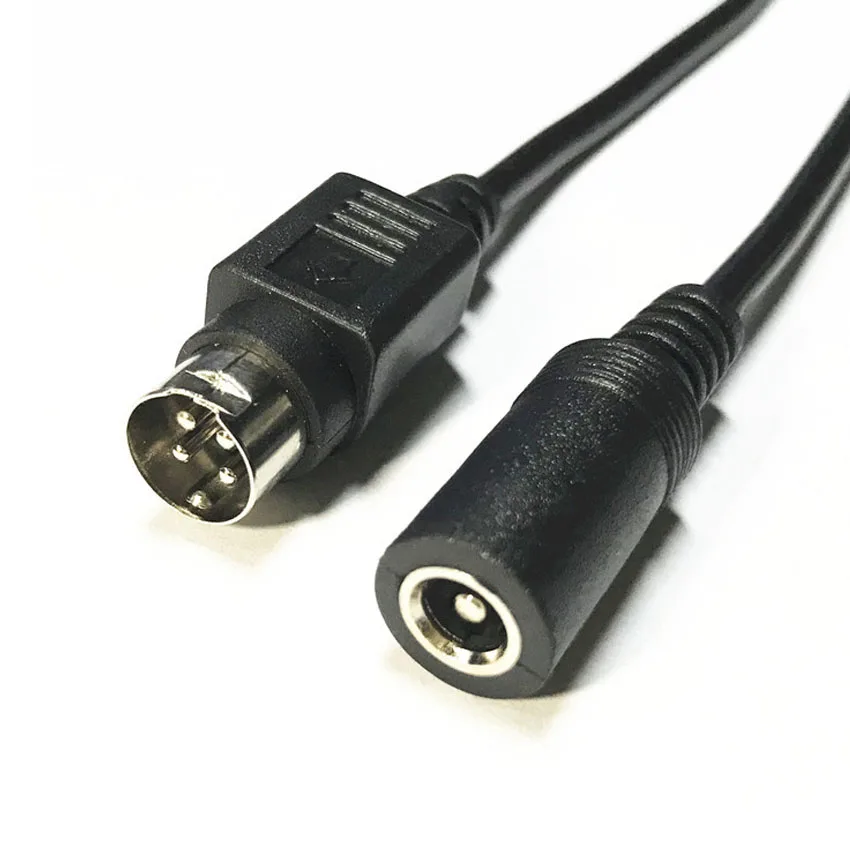 Female 5.5*2.5mm to male 3-Pin / 4-Pin Cable Lead For SATO TG-5011-19V-ES Just a 4-Pin cable For TV LCD VCR power supply