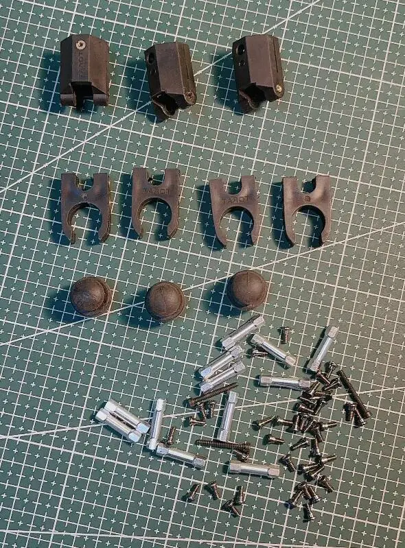 Arm Clamps, Vibration Damping Balls, Aluminum Standoffs, Screws Pack​ For FY680 TL68B01 6 axis 650 680 Car Carbon Frame