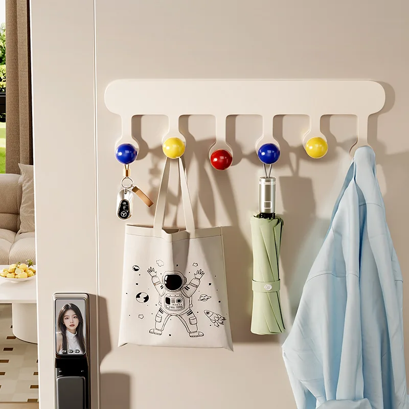 خطاف مغناطيسي دوبامين، بدون حفر، حامل قوي. استخدم على باب الدخول، شماعة الملابس، الثلاجة. لاصق لا أثر له #1