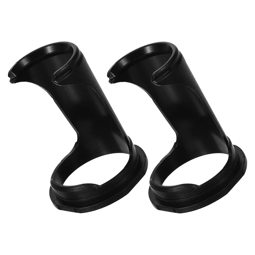 2 قطعة حامل فرشاة اللحية السوداء المحمولة فرشاة الحلاقة حامل إمدادات الحلاقة تخزين تجفيف الرف أداة التهيأ المنظم #2