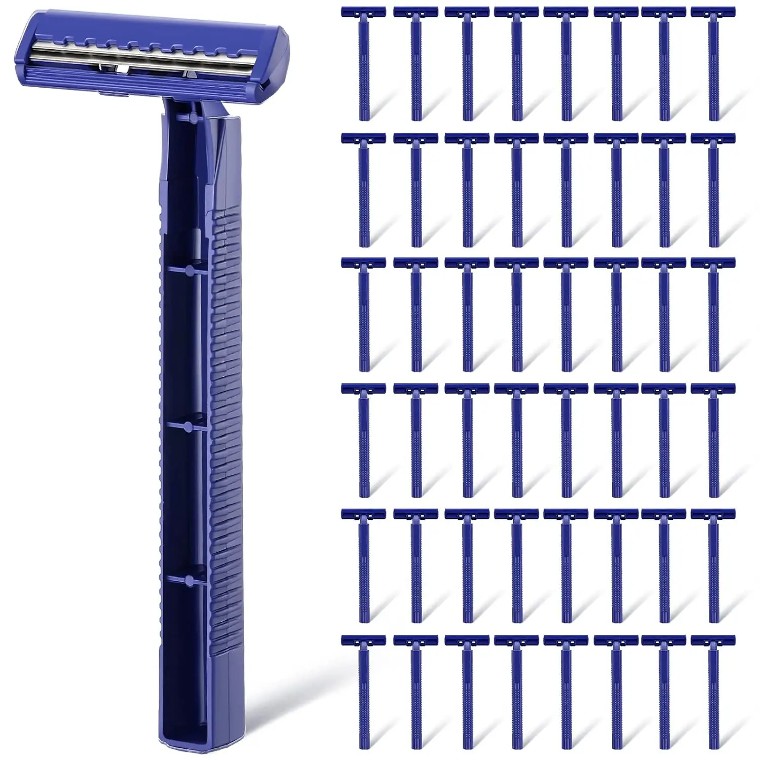 

Одноразовые мужские бритвы из нержавеющей стали, 400 шт., многофункциональные дорожные бритвы с прозрачным чехлом