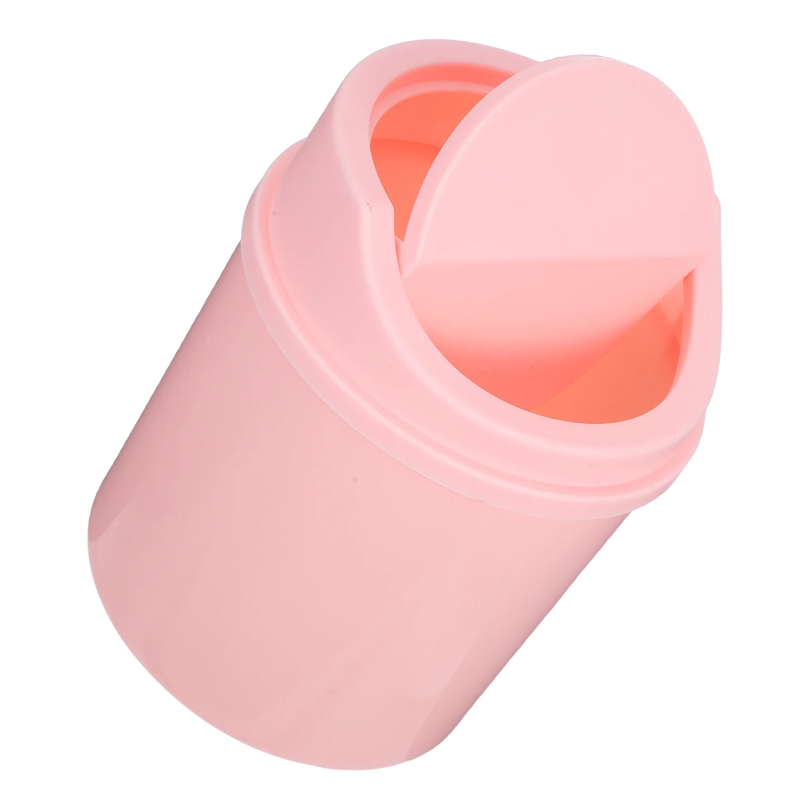 

Mini Desk Trash Can Compact Swing Lid 2L Capacity Small Desktop Garbage Container Office Bedroom Tiny Trashcan