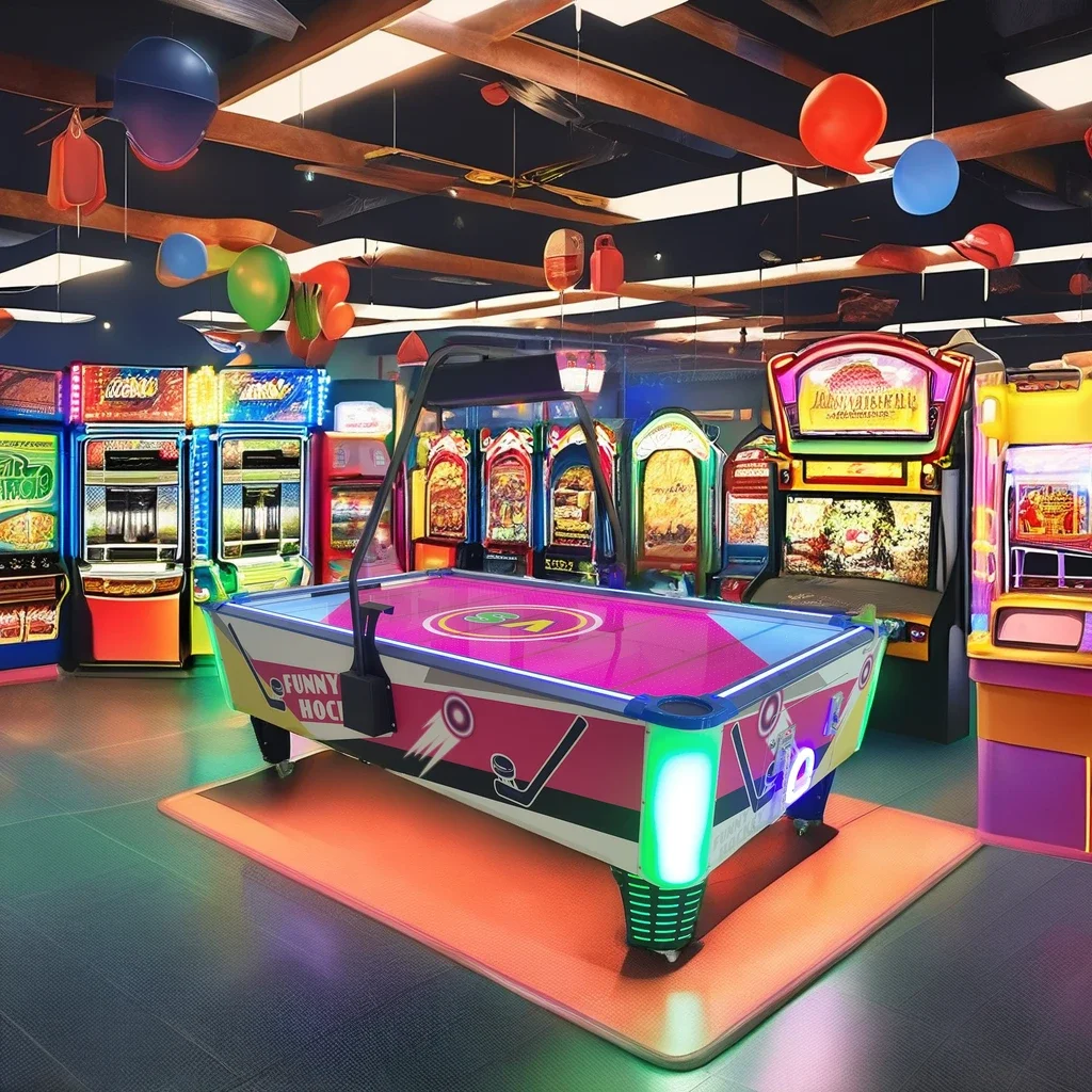 Coin Operated Game Luxury Air Hockey Arcade Amusement Machine for FEC 2 Players 220v