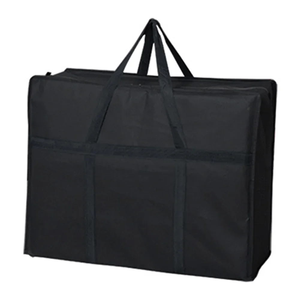 Outdoor Storage Bag Oxford Cloth Bag Space-Saving Sturdy Construction Double-stitched Seams Reinforced Handles Black Outdoor