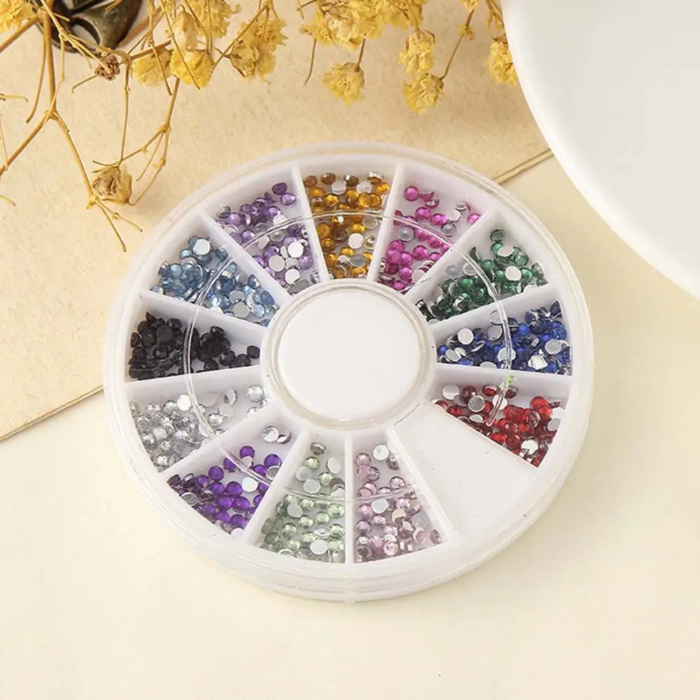 Accesorios para uñas con parte posterior plana, gemas, piedras, cristal, diamantes de imitación, decoración de uñas con diamantes, dijes para uñas, conjunto de joyería para uñas