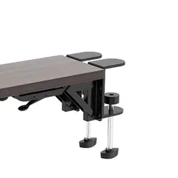 Wood Computer Arm Rest for Desk Folding Computer Desk Extender for Desk Black