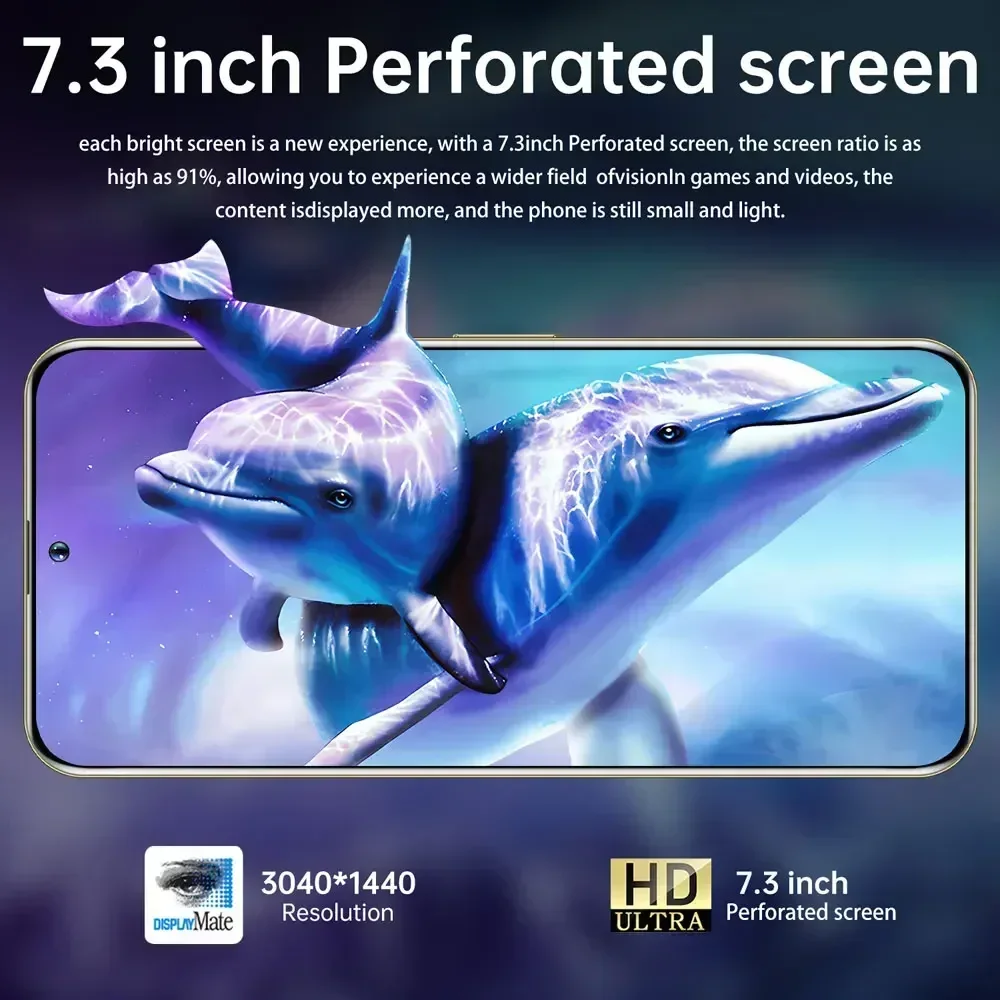 S24 Ultra 5G Smartphone 7.3HD Original Cellphones Snapdragon 8 gen 3 Cell Phone 7800mAh Android 14 Global Version Mobile Phones