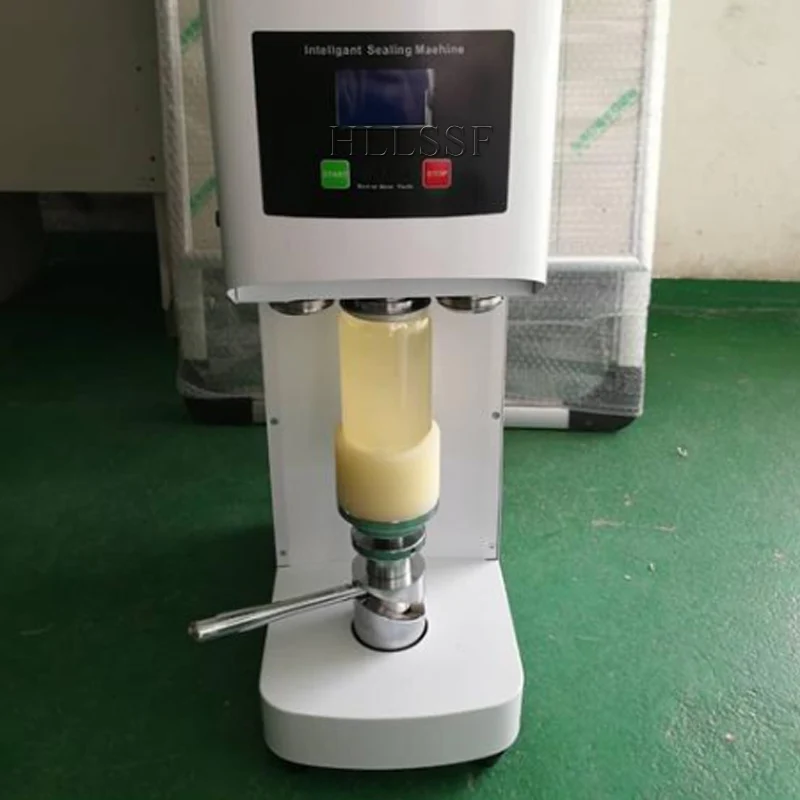 55mm Automatic Milk Tea Shop Beverage Sealing Machine Can Drink Bottle Sealer Aluminum Beer Cola Can Sealing Machine 220V 370W