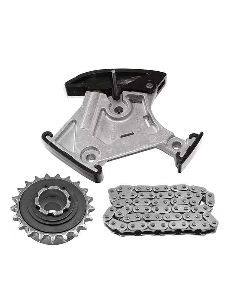 Zestaw łańcucha zębatki wałka wyważającego pompy oleju 06F115230 06B115130C 06F105243C do Audi 	 A3 S3 Quattro A4 A6 TT VW Golf Plus 2.0 TFSI — zdjęcie 2