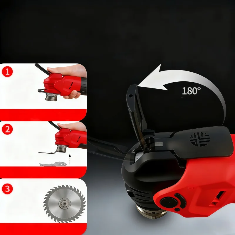 5-Speed Brushless Cordless Oscillating Multi Tool Electric Saw Shovel Cutting Compatible with Milwaukee M18 Battery view 4