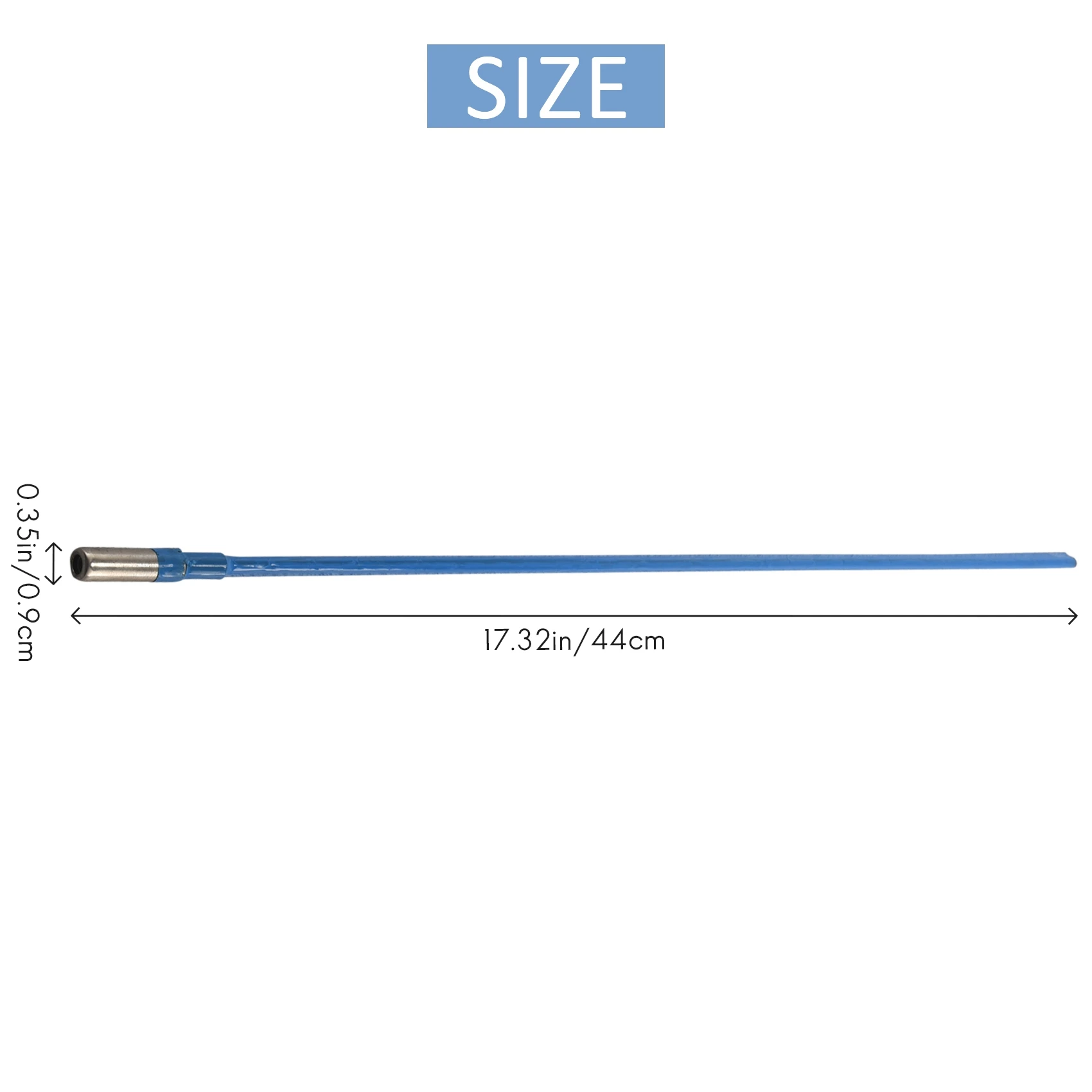 AA67-2Pcs Two Way Rod Type Guitar Truss Rod Steel 9 X 440Mm Blue