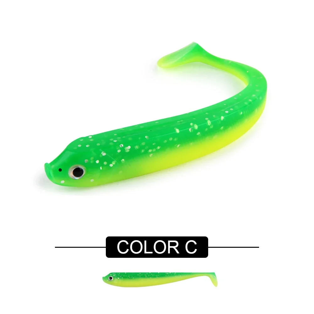 RoseWood Gummi Fisch gefälschter Köder weicher Angelköder 7,5 cm 9,5 cm 12,5 cm Swimbait Shad Paddle Tail Wobbler Bass Pike Trout Pesca Peche