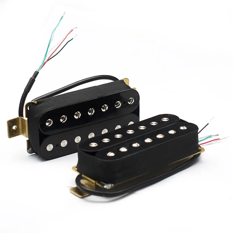 7 String Electric Guitar Humbucker Dual Coil Electric Guitar Pickup Coil Spliting Pickup N8.5K/B14K Output Guitar Parts Black