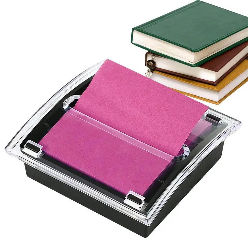 Sticky Note Holder Clear Color Acrylic Pop-up Notes Dispenser Note Holder Sticky Notes Organizer For Desk Supplies Classroom