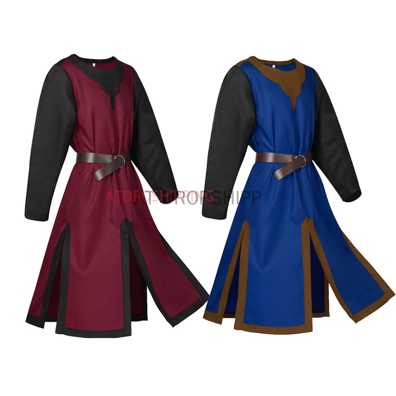 Disfraz Medieval de Paladin para hombre, Túnica superior de Caballeros Templarios cruzados, disfraces de Cosplay, Halloween, Prium Days, vacaciones, Top de Cosplay