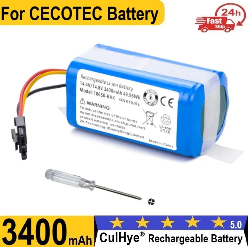 Сменный аккумулятор для CECOTEC Conga 7490 Immortal Genesis, Conga 7490 Ultimate, Conga 7490 Ultimate Genesis 94120
