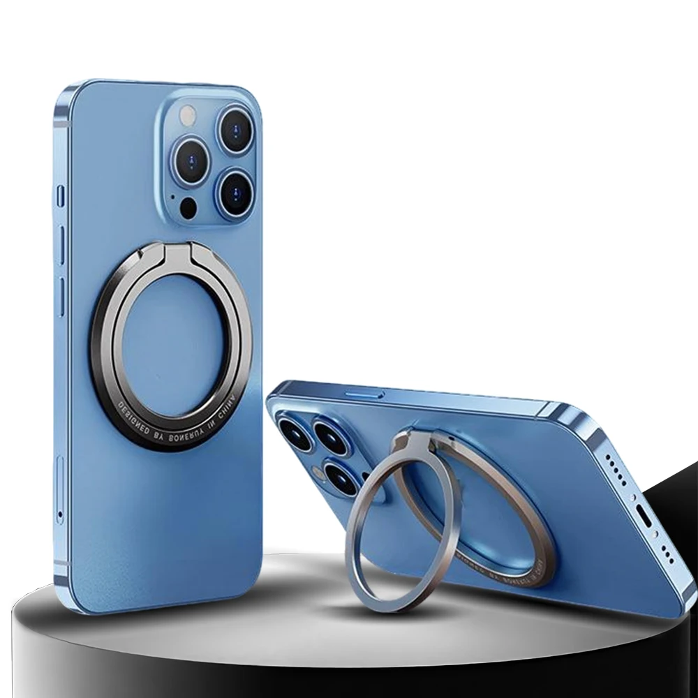 لمشبك الإصبع المغناطيسي 2 البساطة 1 قطعة خفيف للغاية ورقيق للغاية قوي شفط دوار 360 درجة °   ملصقات الحائط في كل مكان