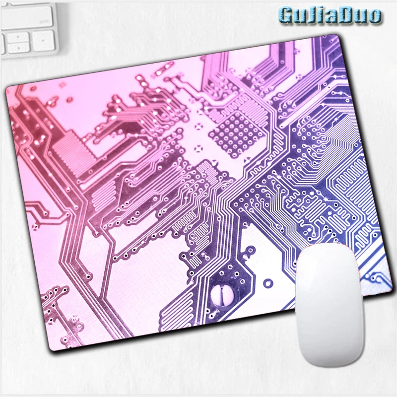 GujiaDuo-Criativo Dispositivo Eletrônico Padrão Mouse Pad, Borracha Natural, Impermeável, Não-Slip, Notebook Art, Gamer Gabinete