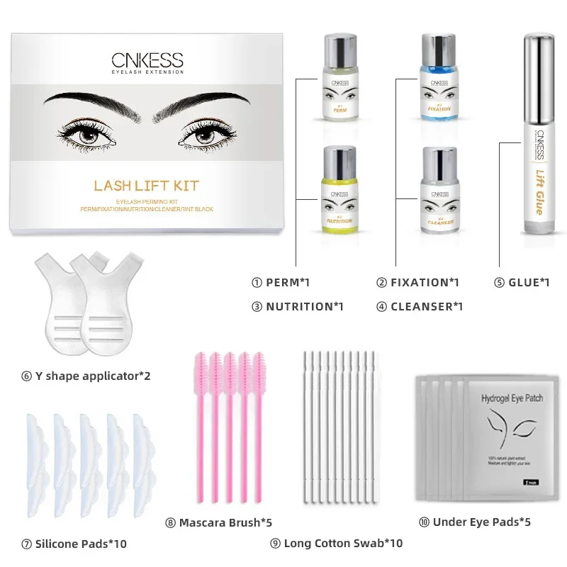

CNKESS OEM улучшение ресниц Kit, частная марка, набор для перманентной завивки кератиновых ресниц и инструменты, портативная коробка, косметика, оптовая продажа